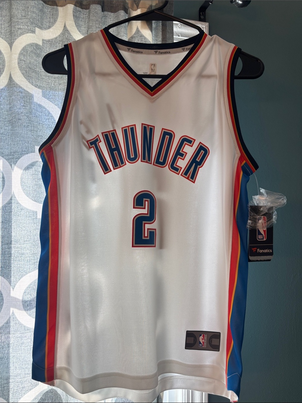 Kids White Oklahoma City Thunder #2 Basketball Jersey - Fanatics YOUTH LARGE